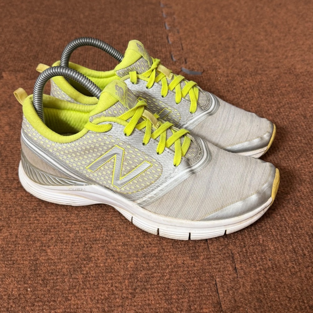 New Balance 711 Womens Training Shoes Grey Neon Yellow WX711GY Size 8‎